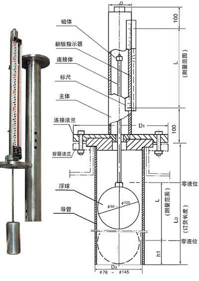 UDZ-1D插入型磁浮球液位计...