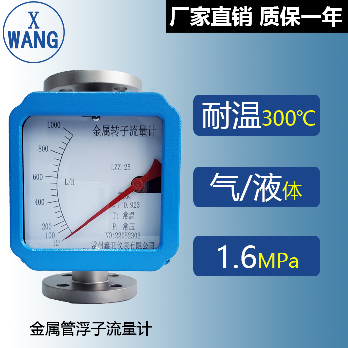 水平安装金属管浮子流量计...